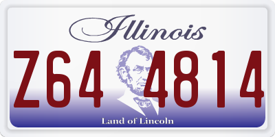 IL license plate Z644814