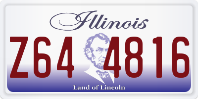 IL license plate Z644816