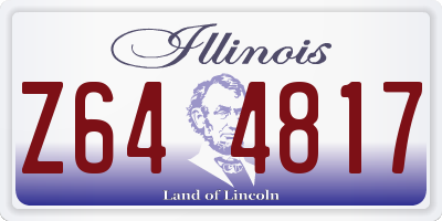 IL license plate Z644817