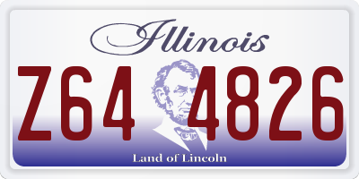 IL license plate Z644826