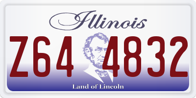 IL license plate Z644832