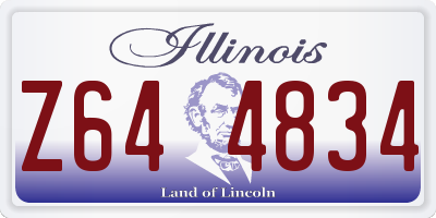 IL license plate Z644834
