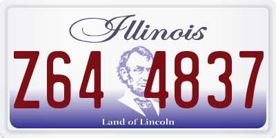 IL license plate Z644837