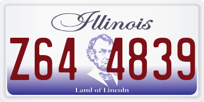IL license plate Z644839