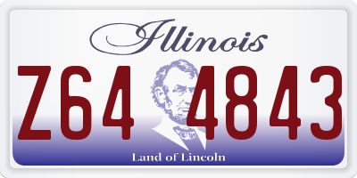 IL license plate Z644843
