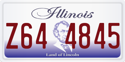 IL license plate Z644845