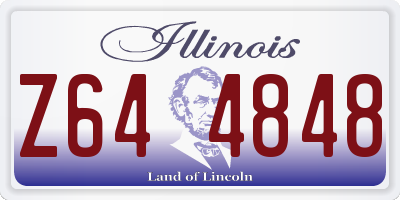 IL license plate Z644848