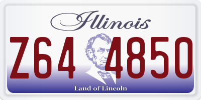 IL license plate Z644850