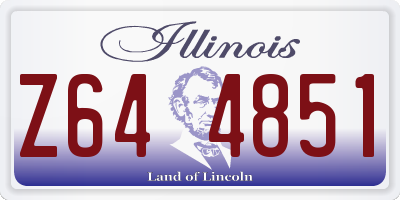 IL license plate Z644851