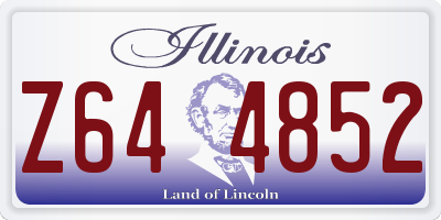 IL license plate Z644852
