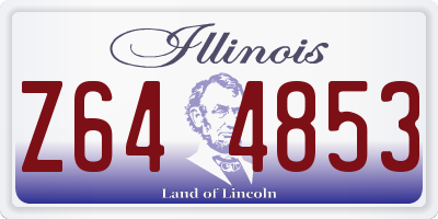 IL license plate Z644853