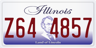 IL license plate Z644857