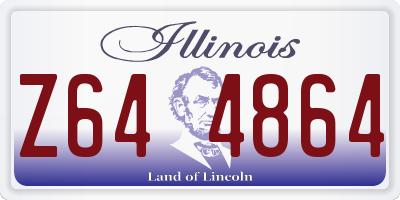 IL license plate Z644864