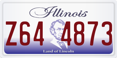 IL license plate Z644873