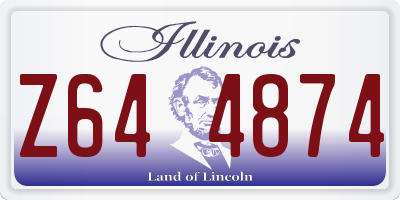IL license plate Z644874