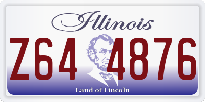 IL license plate Z644876