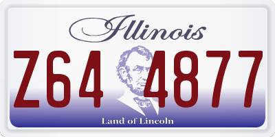 IL license plate Z644877