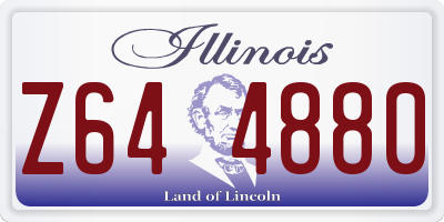 IL license plate Z644880