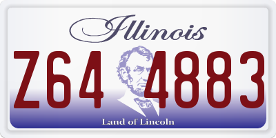 IL license plate Z644883