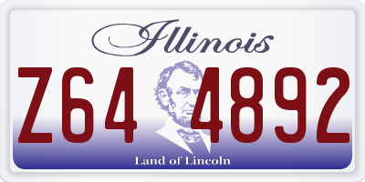 IL license plate Z644892