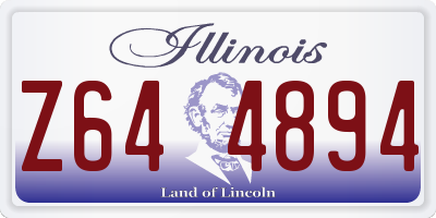 IL license plate Z644894
