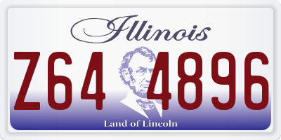 IL license plate Z644896