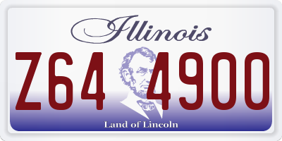IL license plate Z644900