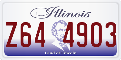 IL license plate Z644903