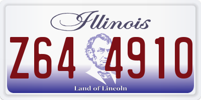 IL license plate Z644910