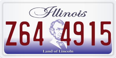 IL license plate Z644915