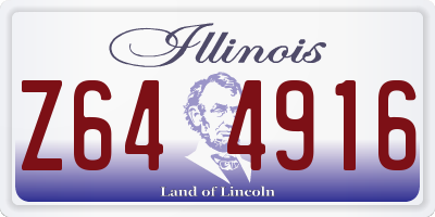 IL license plate Z644916