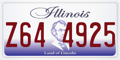 IL license plate Z644925