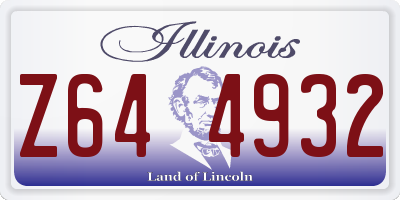 IL license plate Z644932