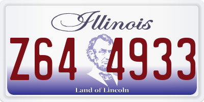 IL license plate Z644933