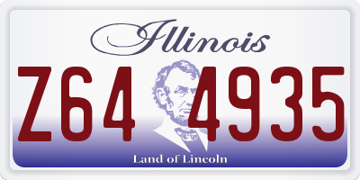 IL license plate Z644935
