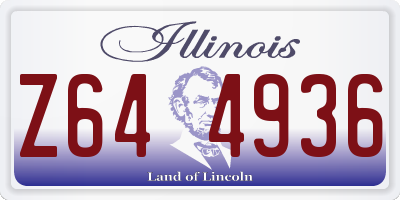 IL license plate Z644936