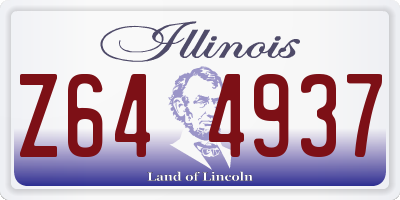 IL license plate Z644937