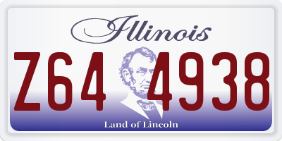 IL license plate Z644938