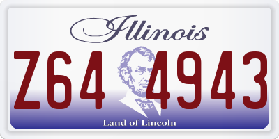 IL license plate Z644943