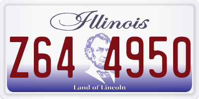 IL license plate Z644950