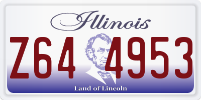 IL license plate Z644953