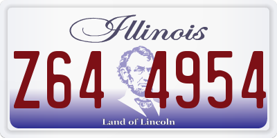 IL license plate Z644954