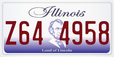 IL license plate Z644958