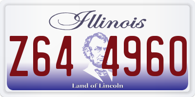 IL license plate Z644960