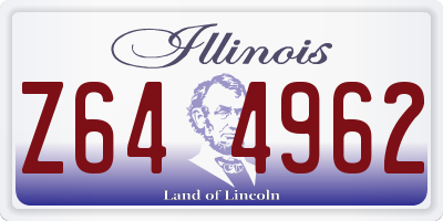 IL license plate Z644962