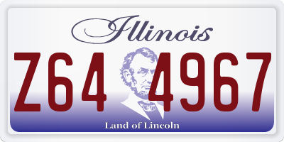IL license plate Z644967