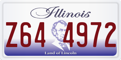 IL license plate Z644972