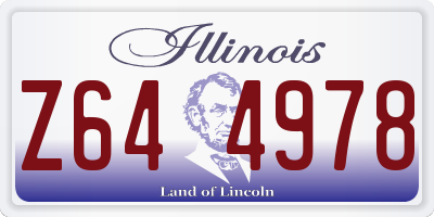 IL license plate Z644978