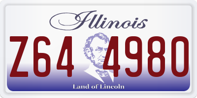 IL license plate Z644980