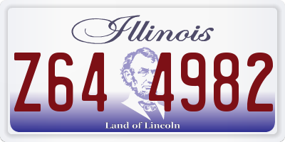IL license plate Z644982